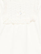 Abito per neonata Paz Rodríguez bianco con orlo smerlato - Rubino Kids