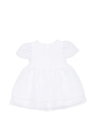 Abito per neonata Simonetta bianca con volant - Rubino Kids