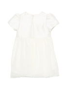 Abito per neonata Simonetta bianco con applicazione floreale - Rubino Kids