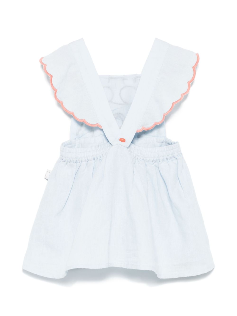 Abito per neonata Stella McCartney Kids azzurro con ricamo - Rubino Kids