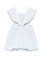 Abito per neonata Stella McCartney Kids azzurro con ricamo - Rubino Kids