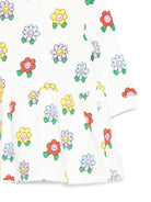 Abito per neonata Stella McCartney Kids bianco a fiori - Rubino Kids
