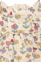 Abito per neonata Stella McCartney Kids bianco con stampa grafica all - over - Rubino Kids