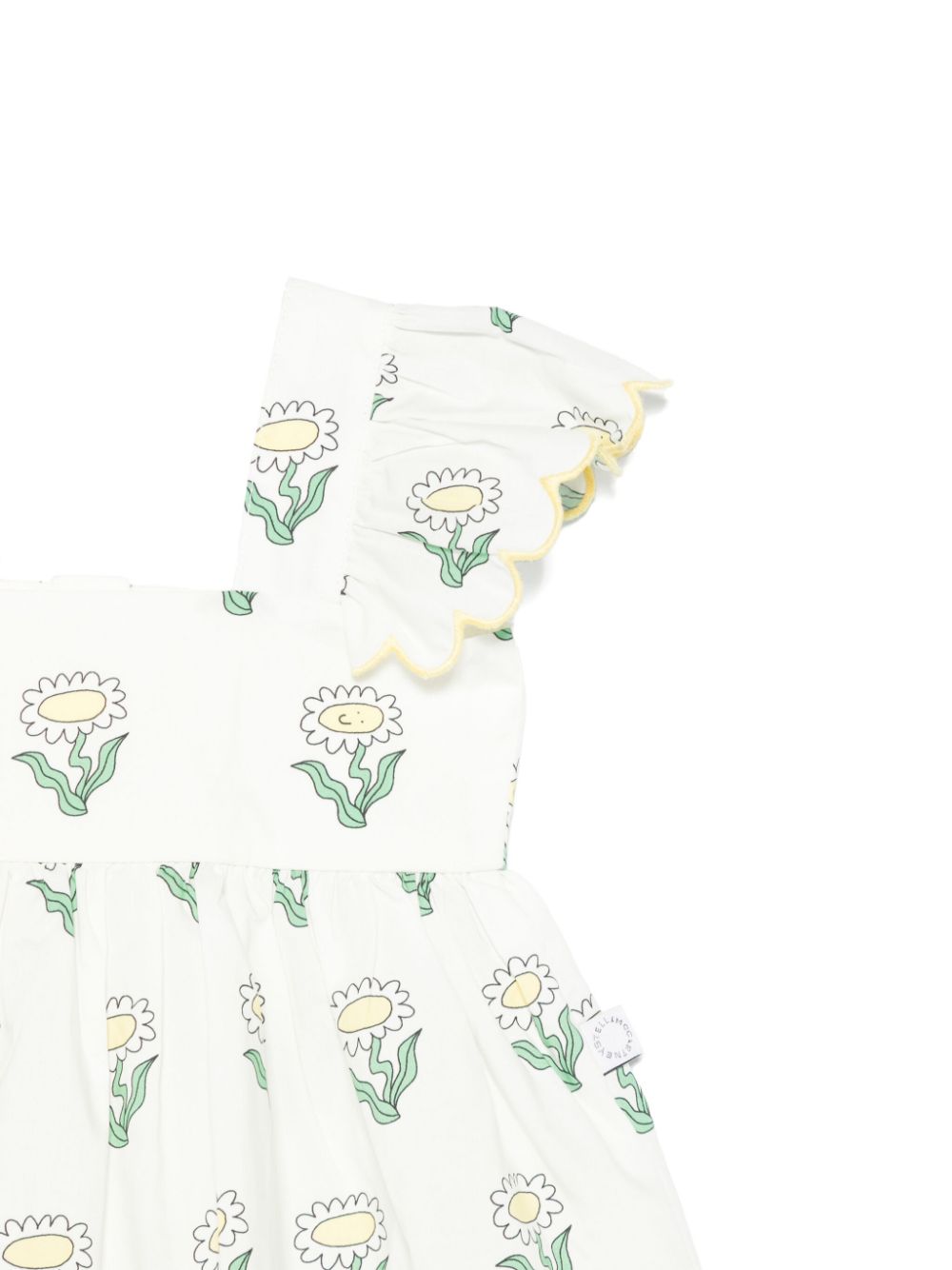 Abito per neonata Stella McCartney Kids bianco con stampa - Rubino Kids