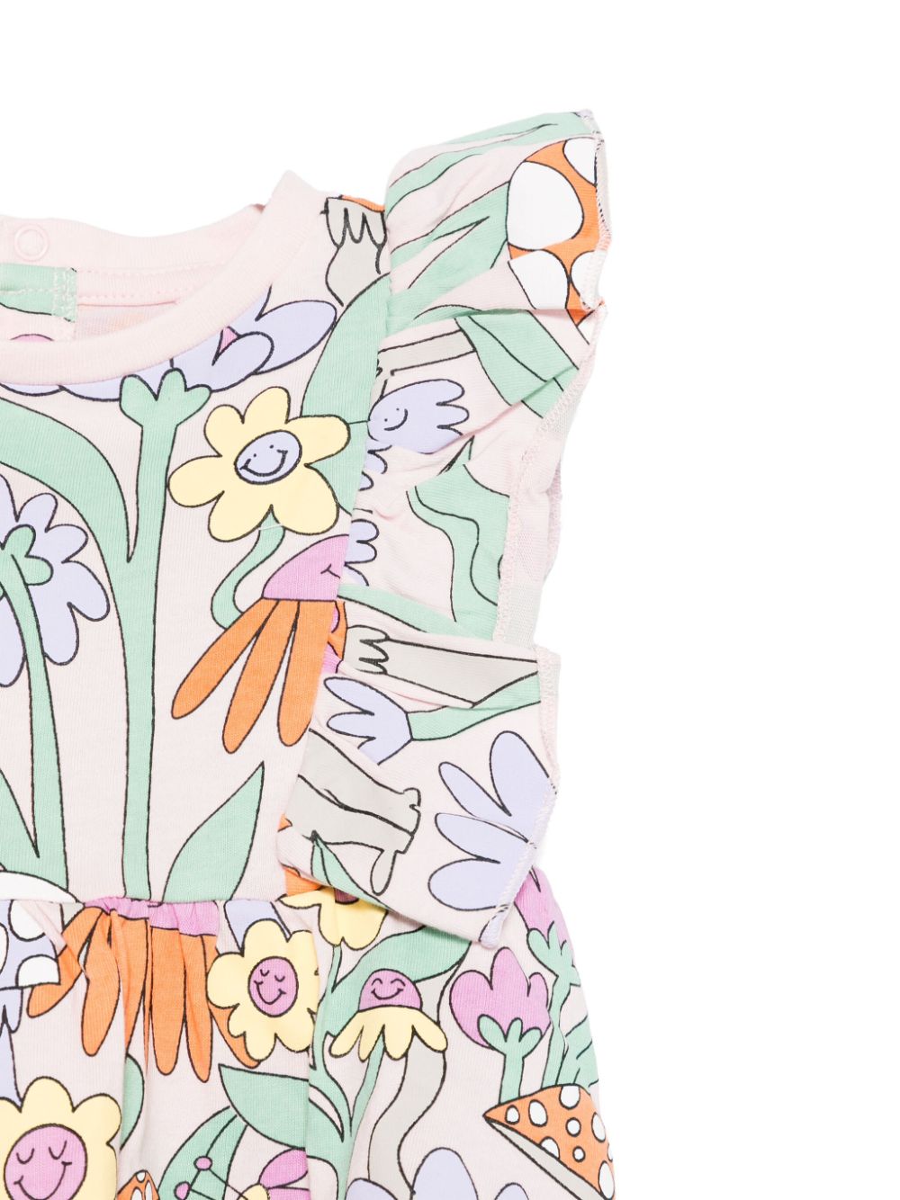 Abito per neonata Stella McCartney Kids rosa a fiori - Rubino Kids