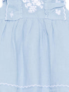 Abito per neonata Tartine & Chocolat azzurro con ruches e ricami - Rubino Kids