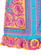 Abito per neonata Versace Kids multicolore con caratteristica stampa all - over - Rubino Kids