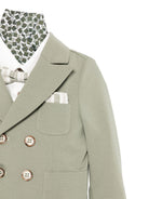 Abito per neonato Colorichiari verde con papillon abbinato - Rubino Kids