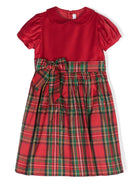 Abito svasato tartan - Rubino Kids