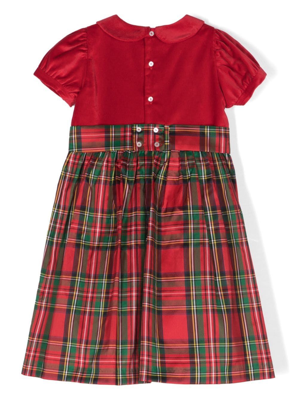 Abito svasato tartan - Rubino Kids