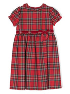 Abito tartan con pieghe - Rubino Kids