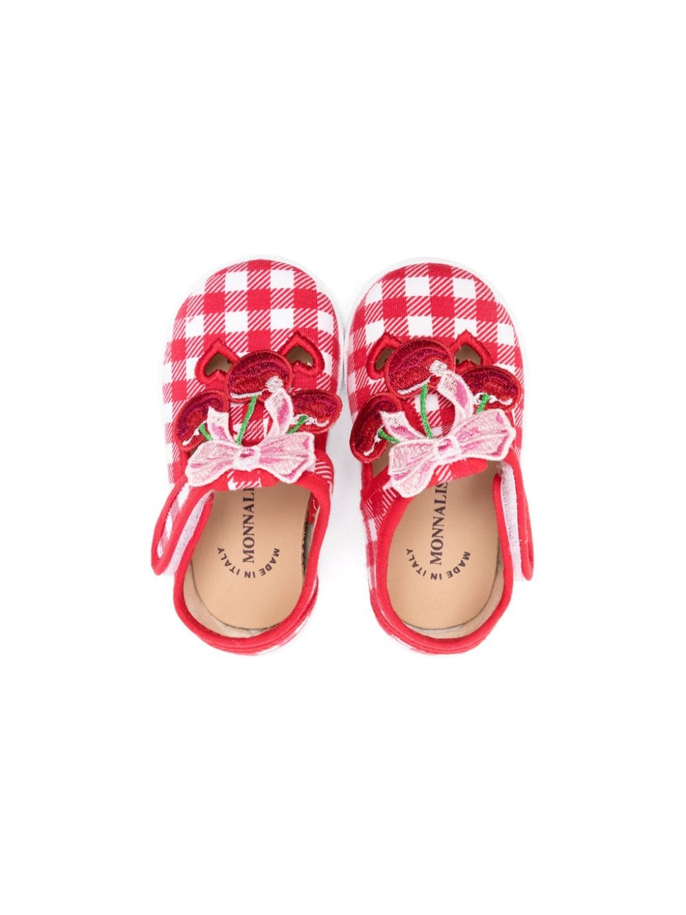 Ballerine a quadri con strappo - Rubino Kids