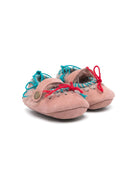 Ballerine con applicazione per neonata Mou Kids rosa con design slip - on - Rubino Kids