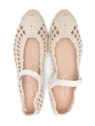 Ballerine in pelle per bambina Eli1957 beige con cinturino - Rubino Kids