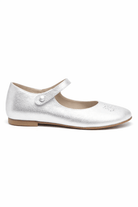 Ballerine per bambina Bonpoint argentate con dettaglio ciliegie - Rubino Kids