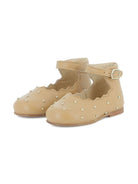 Ballerine per bambina Chloé Kids beige con orlo a smerlo - Rubino Kids