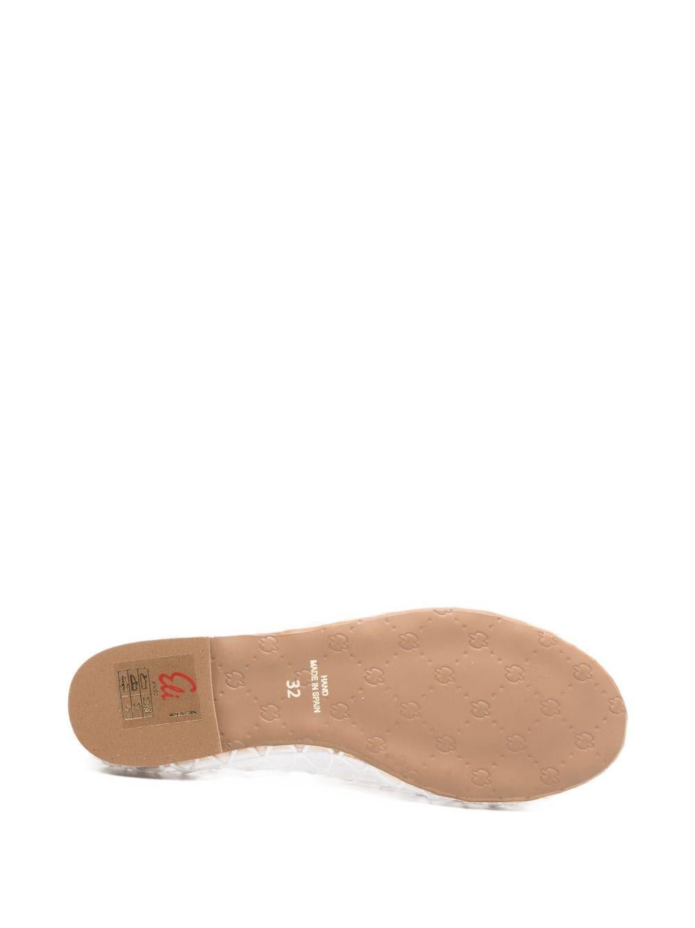 Ballerine per bambina Eli1957 bianche con design geometrico - Rubino Kids