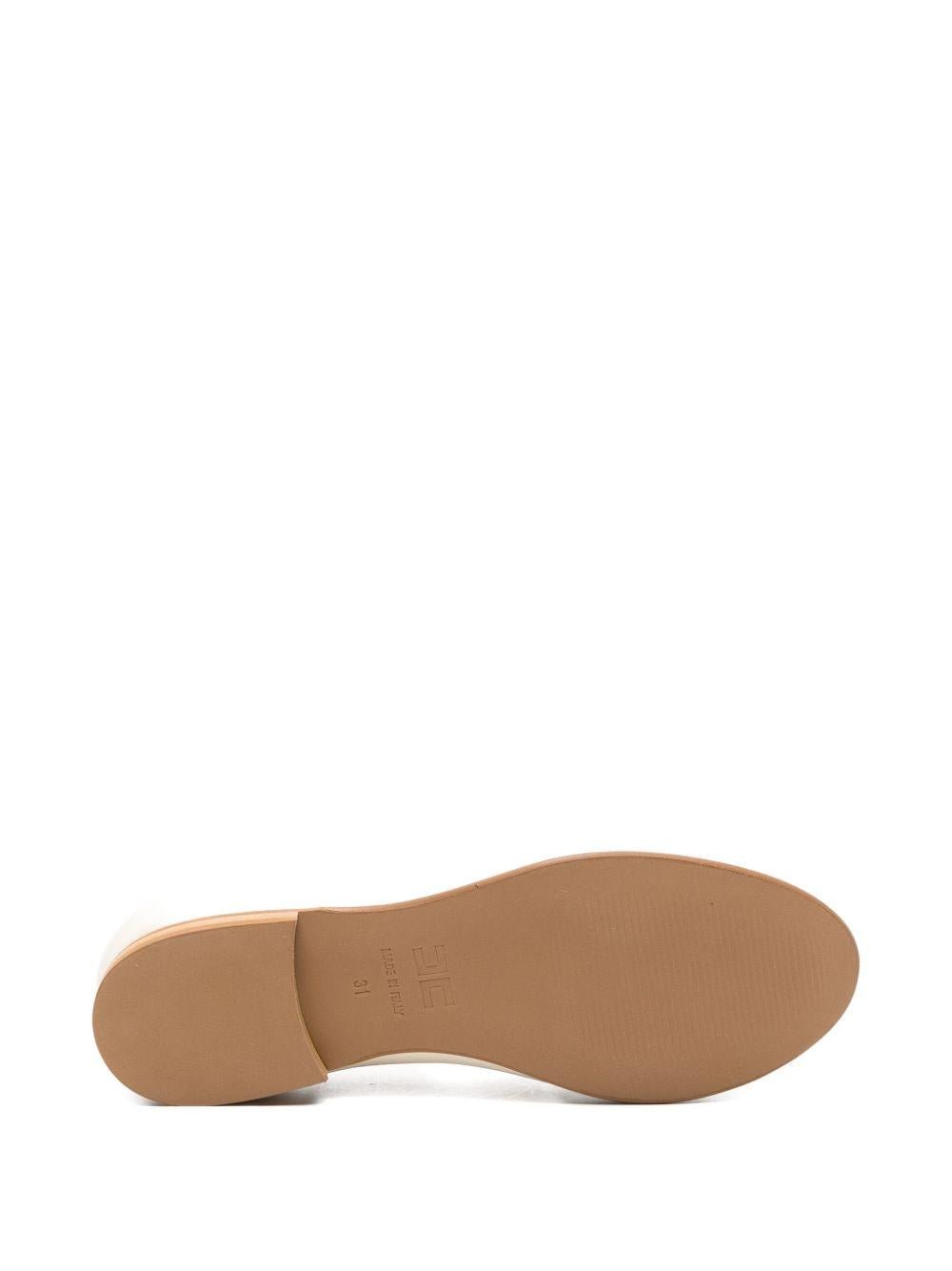 Ballerine per bambina Elisabetta Franchi La Mia Bambina crema con cinturino in fibbia<BR/> - Rubino Kids