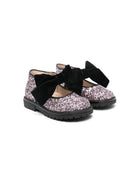 Ballerine per bambina rosa e nero con glitter Florens - Rubino Kids