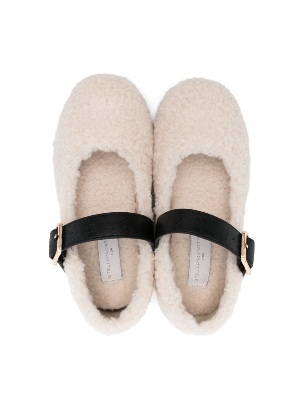 Ballerine per bambina Stella McCartney Kids bianco in pelliccia sintetica - Rubino Kids