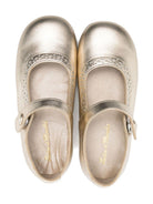 Ballerine per bambina Tartine Et Chocolat oro con cinturino - Rubino Kids