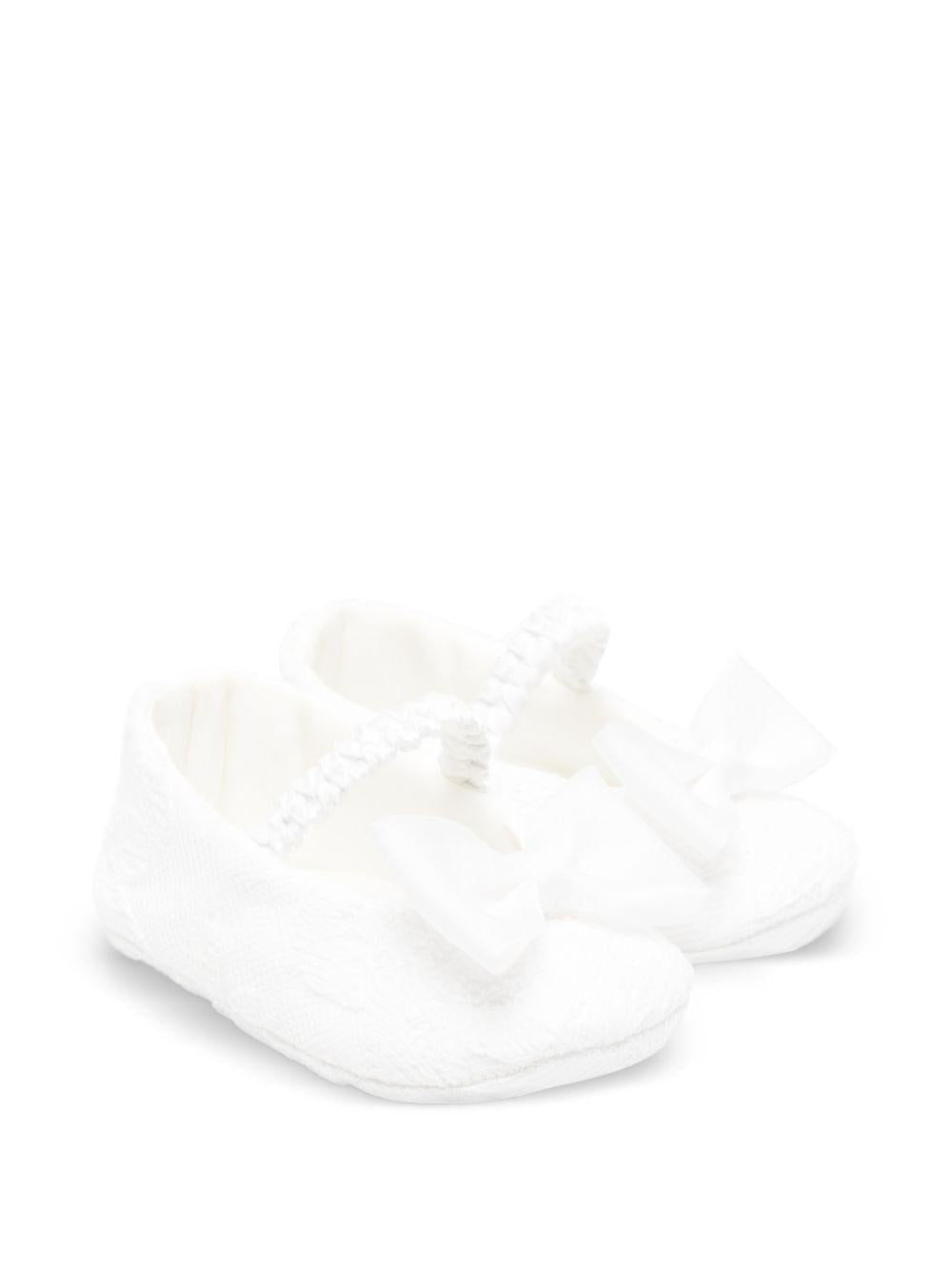 Ballerine per neonata Colorichiari bianche con fiocco - Rubino Kids