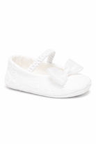 Ballerine per neonata Colorichiari bianche con fiocco - Rubino Kids