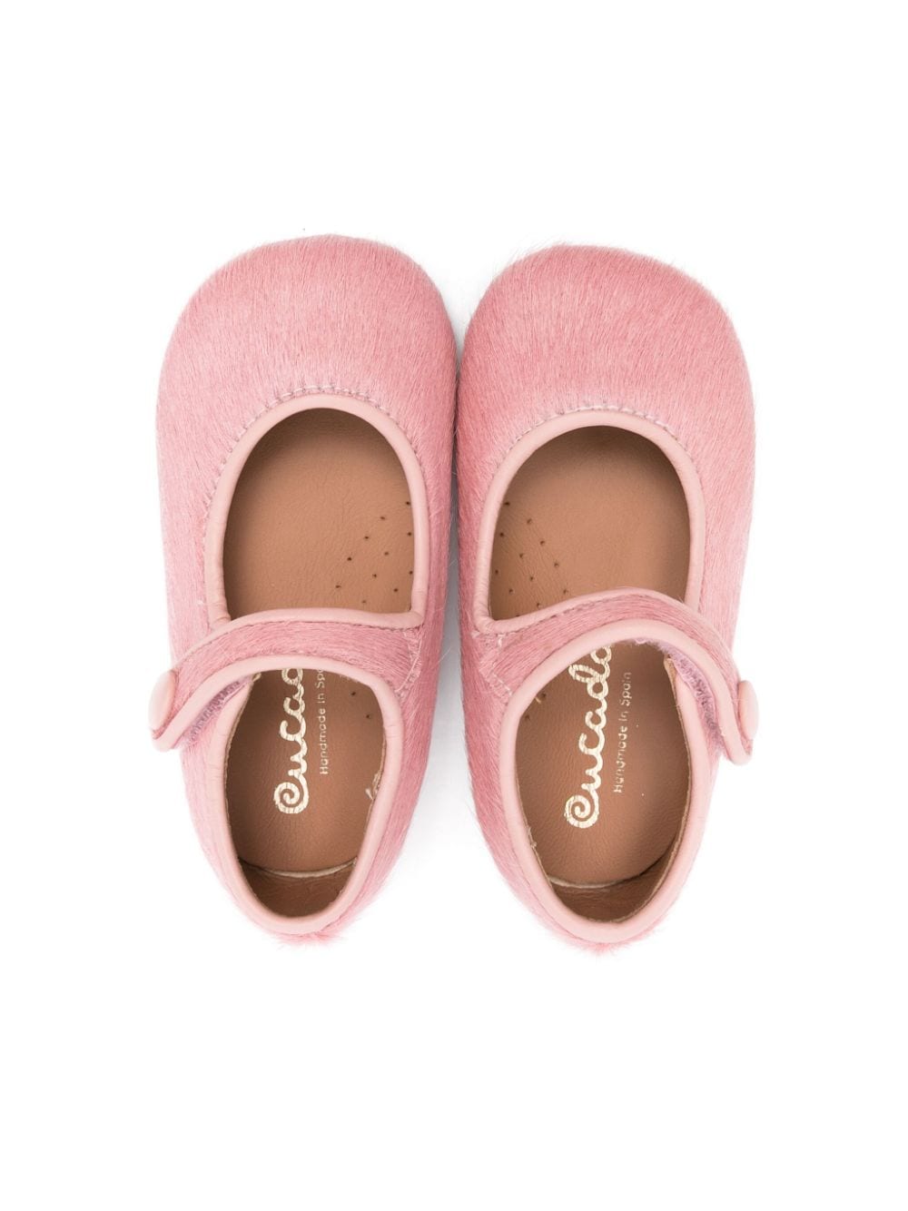 Ballerine per neonata Eli1957 rosa in pelliccia cruelty - free - Rubino Kids