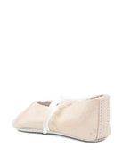 Ballerine per neonata Tartine & Chocolat beige con dettaglio nastro - Rubino Kids