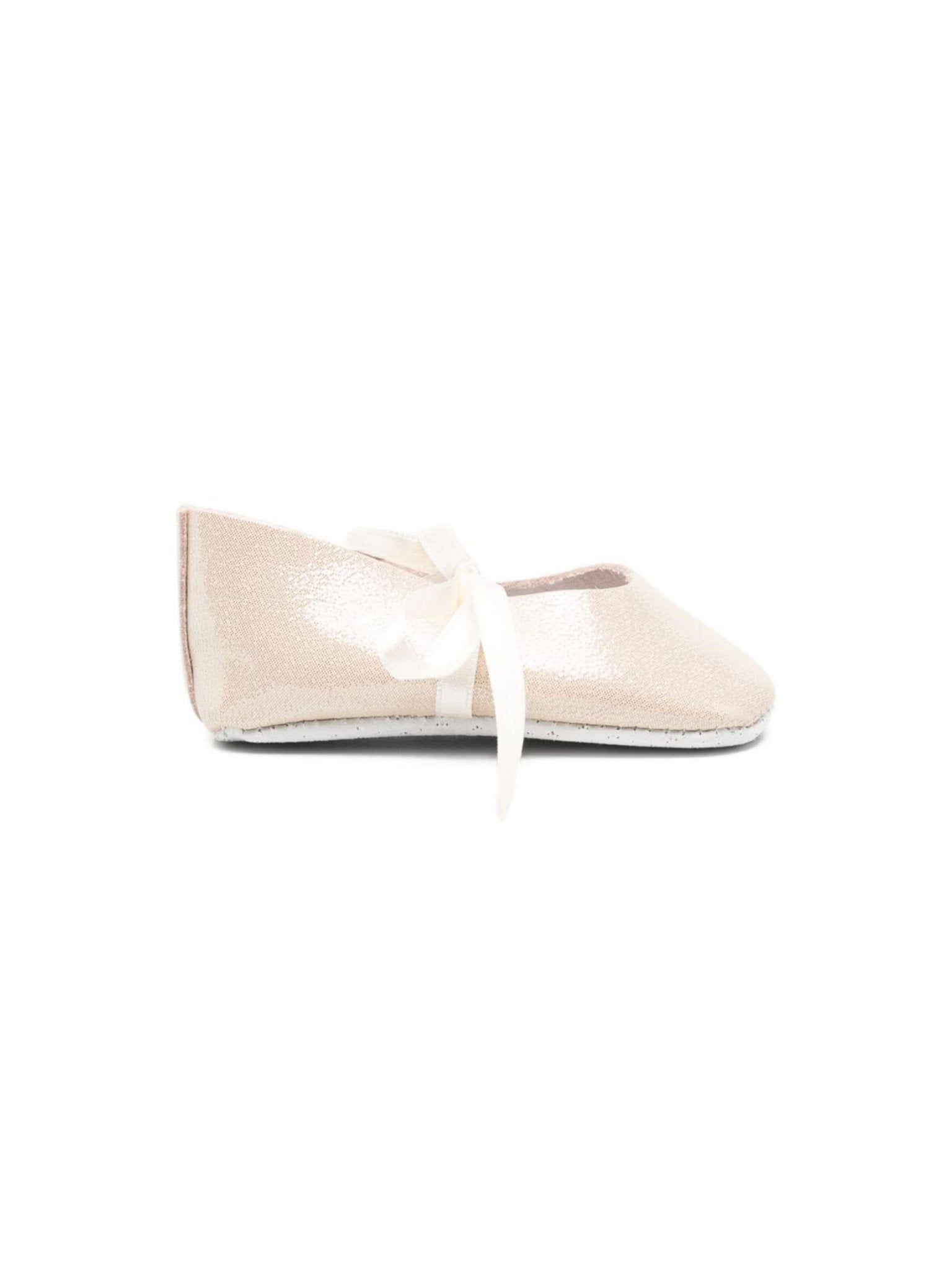 Ballerine per neonata Tartine & Chocolat beige con dettaglio nastro - Rubino Kids