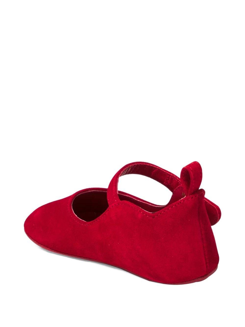 Ballerine primi passi per neonata Christian Louboutin Kids rosse con cinturino - Rubino Kids