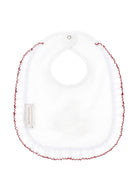 Bavaglino per neonati Monnalisa bianco constampa grafica - Rubino Kids