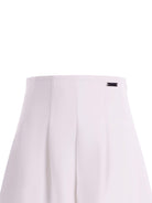 Bermuda per bambina Monnalisa bianco con pieghe - Rubino Kids