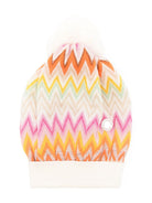 Berretto con motivo a zigzag per bambina Missoni Kids multicolor con design slip - on - Rubino Kids