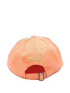 Berretto per bambino Polo Ralph Lauren Kids arancione con logo ricamato - Rubino Kids