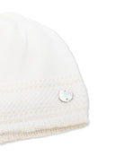 Berretto per neonata Paz Rodriguez bianco con logo - Rubino Kids