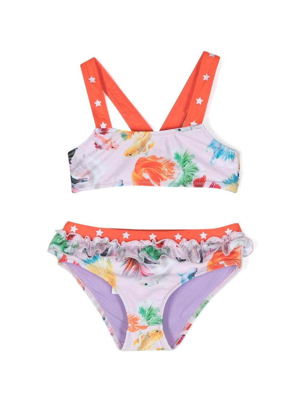 Bikini con stampa Naila Betta - Flowers - Rubino Kids