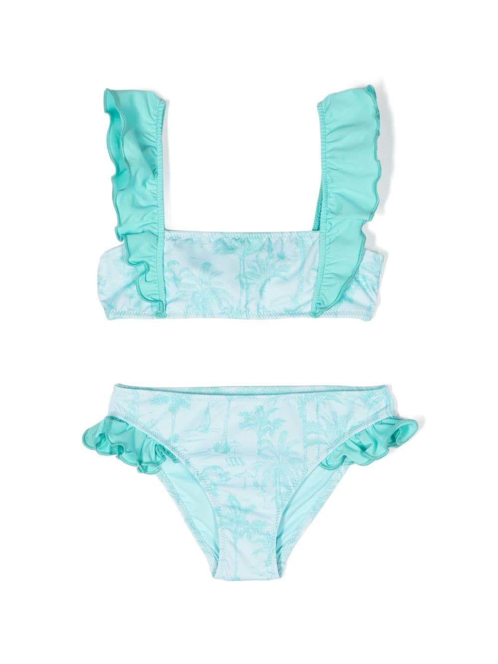 Bikini Lindy con stampa astratta - Rubino Kids