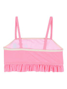 Bikini per bambina Billieblush rosa con stampa grafica - Rubino Kids