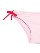 Bikini per bambina MC2 Saint Barth Kids Miami rosa con laccetti - Rubino Kids