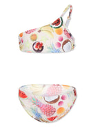 Bikini per bambina Molo bianco con motivo frutta - Rubino Kids