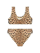 Bikini per bambina Molo marrone con stampa leopardata - Rubino Kids