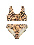 Bikini per bambina Molo marrone con stampa leopardata - Rubino Kids