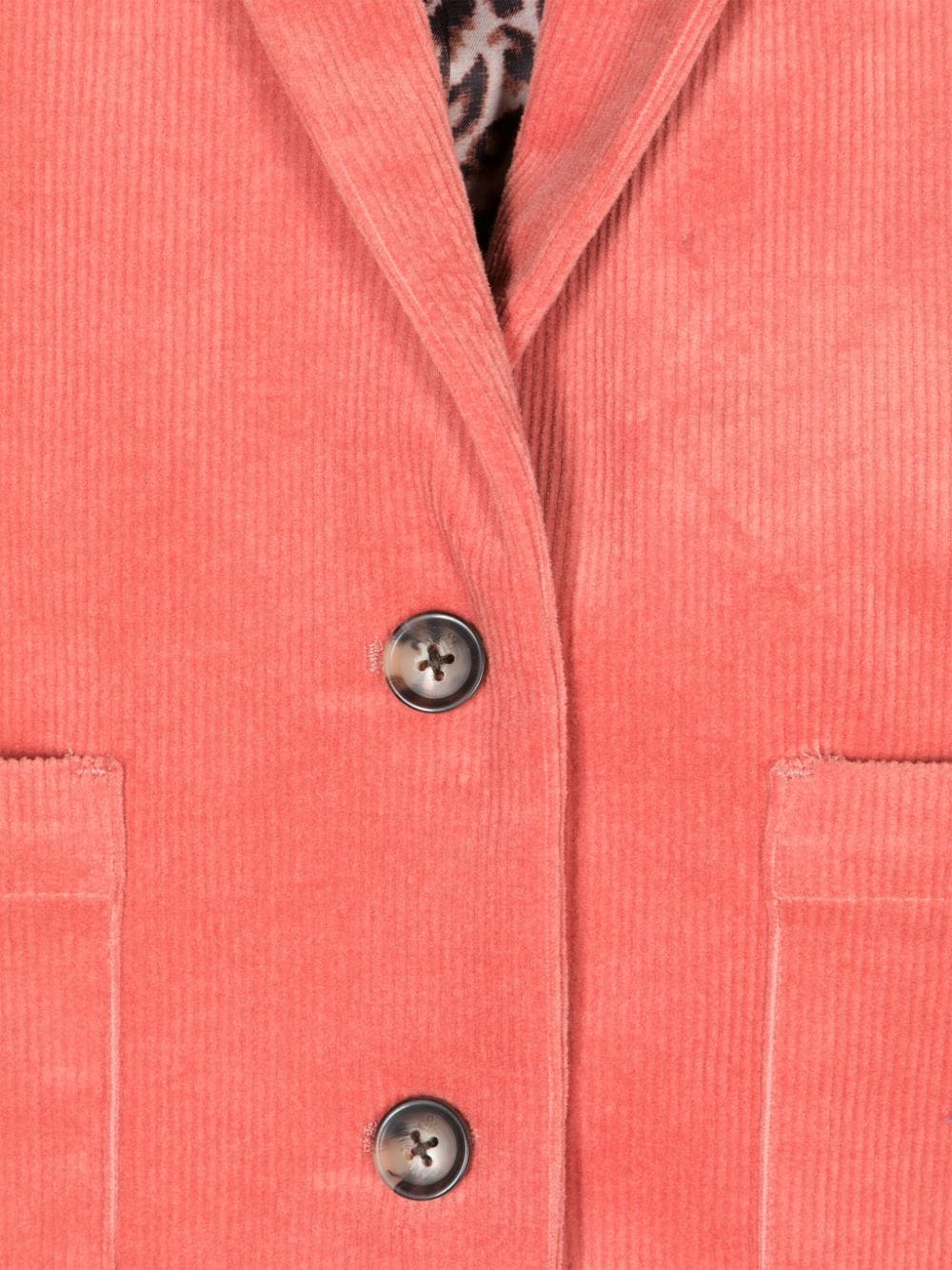 Blazer a coste per bambina Scotch & Soda rosa con chiusura frontale con abbottonatura - Rubino Kids