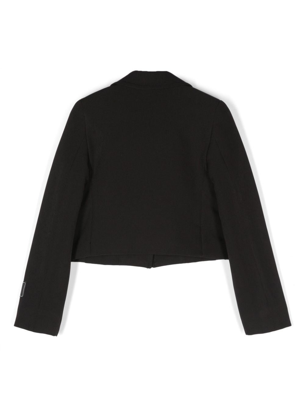 Blazer con ricamo per bambina MSGM Kids nero con spalline - Rubino Kids