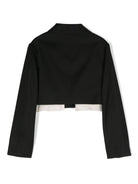 Blazer crop con ricamo - Rubino Kids