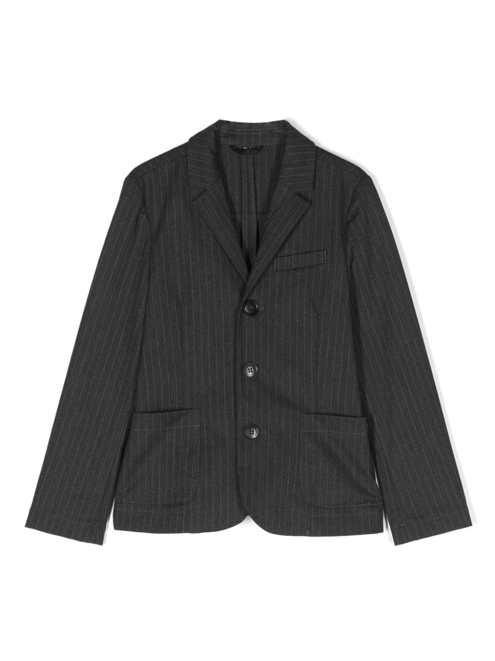 blazer monopetto in fantasia gessata - Rubino Kids