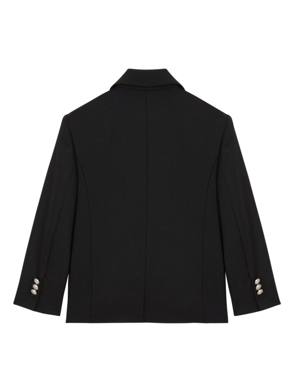 Blazer monopetto PB Signature per bambino Balmain Kids nero con revers a punta - Rubino Kids