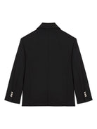 Blazer monopetto PB Signature per bambino Balmain Kids nero con revers a punta - Rubino Kids