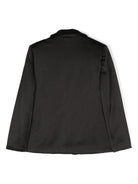 Blazer monopetto per bambina Monnalisa nero con spalline - Rubino Kids